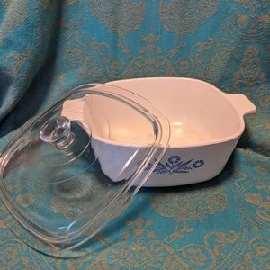 Corning Ware Blue Cornflower casserole dish